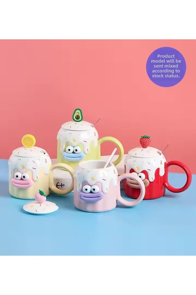 Gift Moda Ceramic Mug with Cute Fruit Character