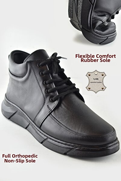 ISPARTALILAR 805 Pantofi de barcă clasici pentru bărbați din piele naturală G...