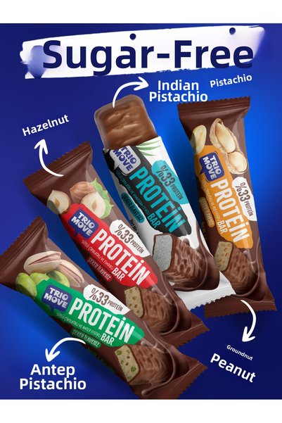 TrioMove 50 Grams 33% Protein Protein Bar 4-Pack Mixed Introduction Pack 50 Gr X4 Pieces Trio Move