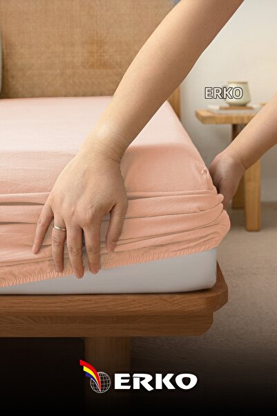 Erko Dört Mevsim ملاءة مطاطية من القطن الممشط بنسبة 100% مقاس مفرد ومقاس مزدوج