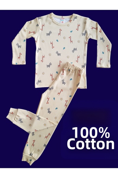 çamaşır bahçesi kendinize iyi bakın Set de pijamale pentru copii cu maneci lungi