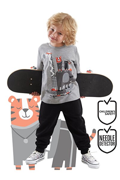 Denokids Animals Team Men's Kids T-Shirt Sweatpants Set