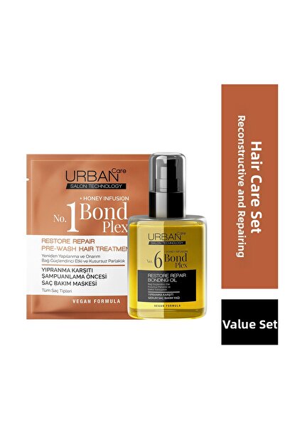 Urban Care مجموعة العناية بالشعر رقم 6 بوند بلكس ريتوريستور، سيروم مضاد للتلف...