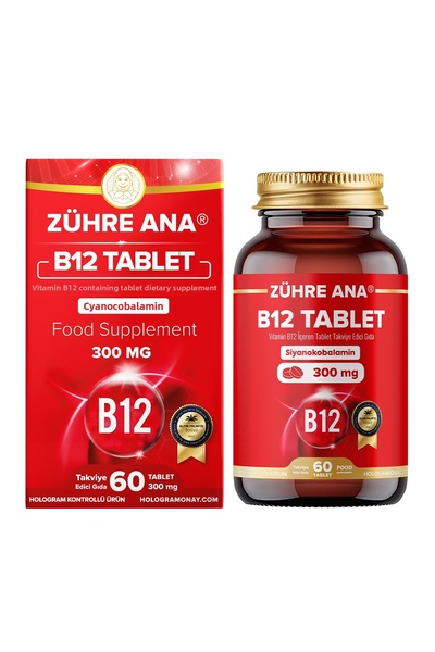Zühre Ana Vitamin B12 3000 Mcg 60 Tablets