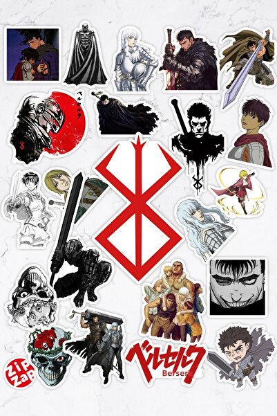 ZipZap مجموعة ملصقات رقائق لاصقة للكمبيوتر المحمول والهاتف المحمول من Berserk...