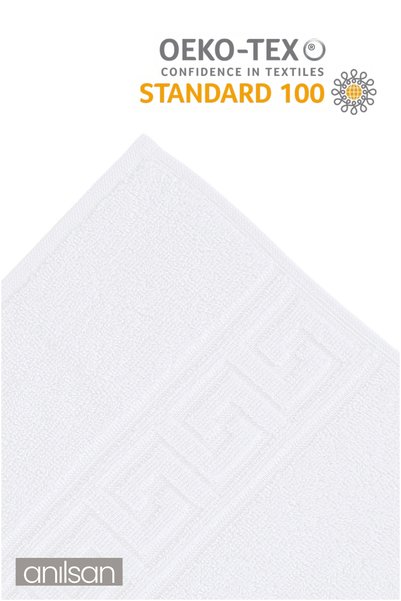 Anılsan 6 Pack White Greek Mini Hand, Face Towel 75Gr. - 30X50 Cm, 100% Cotton, Spa and Hotel Towel