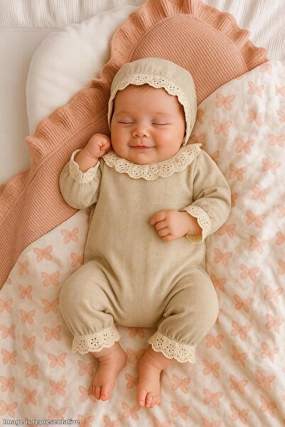 Minimus بدلة رومبير لحديثي الولادة للفتيات الصغيرات من روزا بدلة أطفال منسوجة...