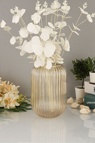 ANGDESİGN Διακοσμητικό Γυάλινο Βάζο AngDesign Bal-20 cm