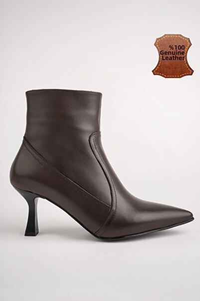 MUGGO Natalie zaručeně pravé dámské kozačky se špičatou špičkou na zip na tenkém podpatku