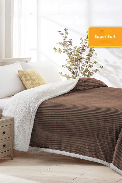 Evlen Home Collection مفرش سرير ناعم من القطيفة Wellsoft - بطانية تلفزيون شير...