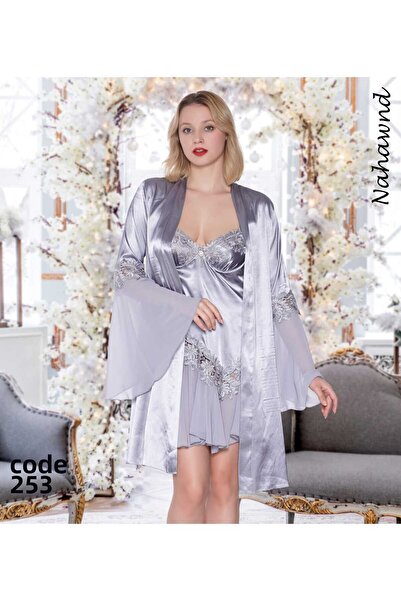 SATTENS Set cămașă de noapte din satin mătăsos Dowry 2