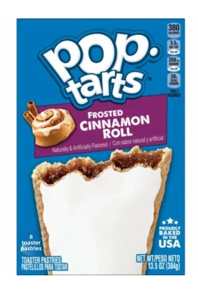 Pop Tarts معجنات فروستد سينامون رول بالقرفة 8 معجنات محمصة 384 غرام