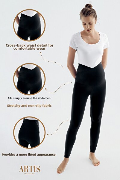 Artış Ψηλόμεσο κολάν εγκυμοσύνης με λεπτομέρεια σταυρωτή μέση