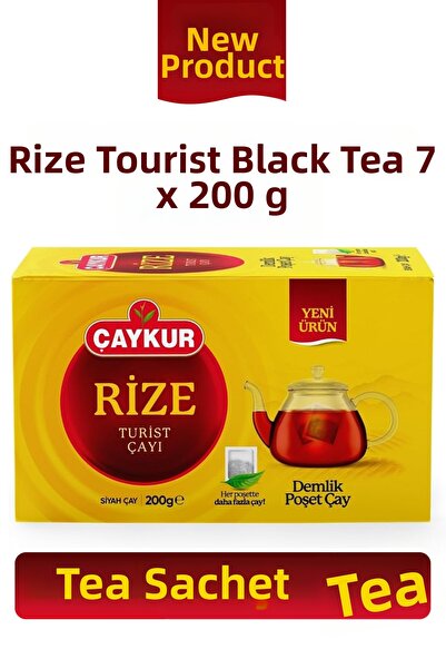 Çaykur أكياس شاي ريز توريست سوداء 200 جرام 7 قطع