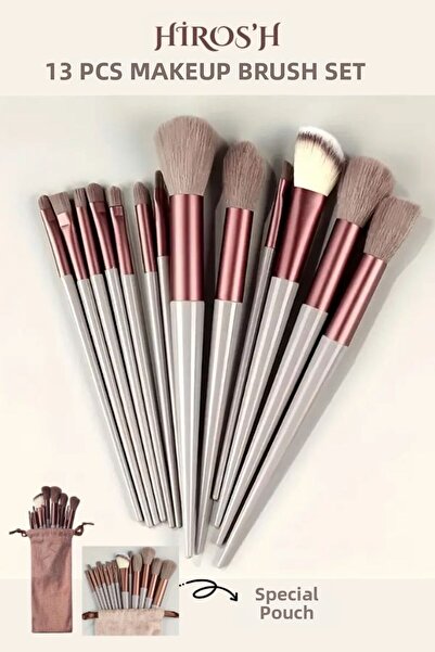 HİROS'H Σετ μακιγιάζ 13 πινέλων με ειδική θήκη