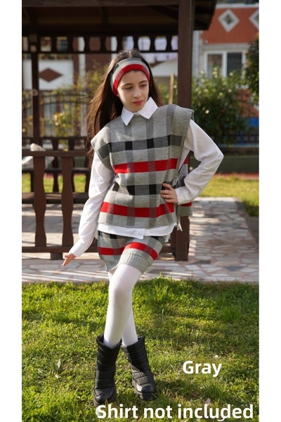 Meriç bebe Set de tricotaje din 3 piese pentru ospătar pentru fete, cu bandă ...