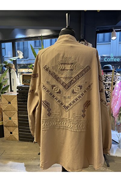 Dadali Women's Cotton Embroidered Stone Embroidered Kimono