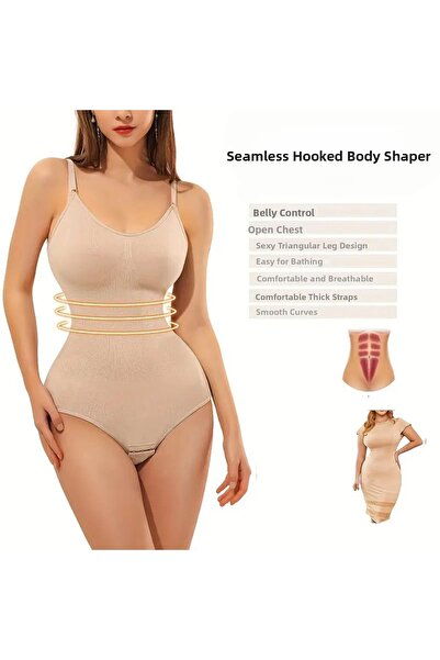 SAUNA SUIT Dámské 3zónové podpůrné tělo korzetu |   Bezešvé tvarující body s háčkem z dna