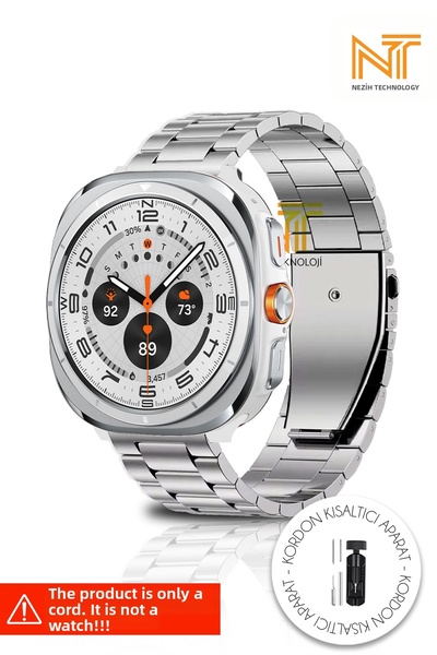 Nezih Case ساعة سامسونج جالاكسي الترا متوافقة مع دبوس أصلي قابل للتعديل من الفولاذ المقاوم للصدأ