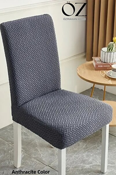 ÖZMAKAN غطاء كرسي عالي الجودة، قابل للغسل، قطعة واحدة بلون أنثراسايت