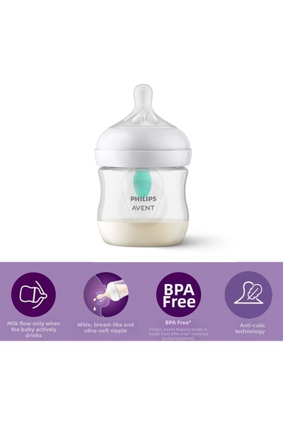 Philips Avent Natural Response Anti-Colic Pp Baby Bottle 125 ml +0 Months