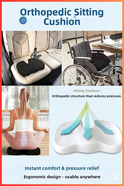 Ankaflex وسادة جلوس لتقويم العظام، وسادة فيسكو كوككس المرنة، وسادة حلقة الجلوس