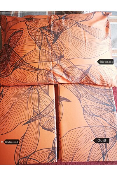 Sarev Bazaar 100% Cotton Satin Single Duvet Cover Set