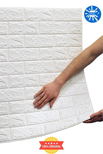 Renkli Duvarlar 50x50 cm 1 bucată tapet autoadeziv șters Panou flexibil Autocolant cu model cărămidă 3d