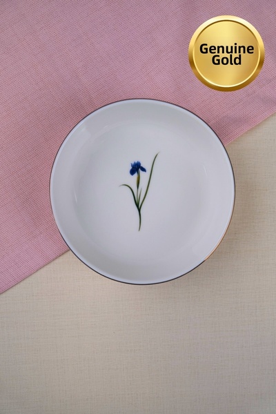 tabakevi وعاء بورسلين ناتورا إيريس مطلي بالذهب من تاباك إيفي، 17×5×4.50 سم، 730 سم مكعب، قطعة واحدة