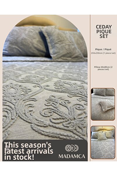 Madamca Ceday - Chenille Pique Set - 3 Pieces