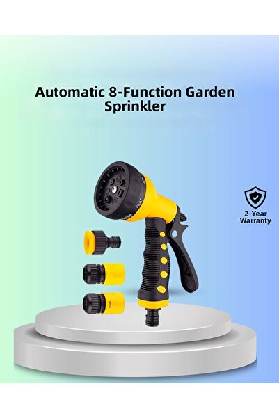 Epilons Πιστόλι ποτίσματος κήπου με 8 λειτουργίες και ρυθμιζόμενη πίεση