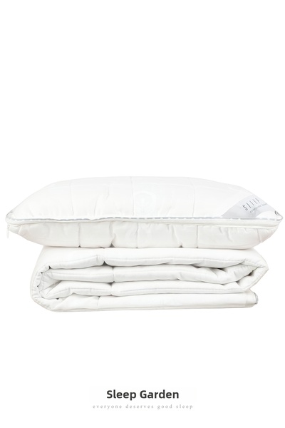 Sleep Garden طقم لحاف ووسادة للأطفال مصنوع من القطن العضوي بنسبة 100% - مع حق...