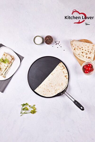 Karaca Biogranit Mutfakaksever Pancake and Lavash Pan - 34 Cm Black