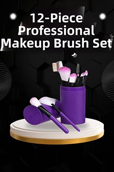 My Reality Fashion 12 Pieces Professional Makeup Brush Eyeshadow Brush Blush ...