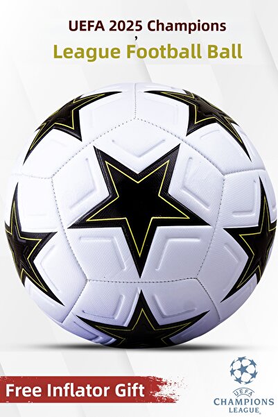 x1marka كرة قدم أصلية من Uefa Champions League لعام 2025 - كرة قدم مخيطة، لعب...