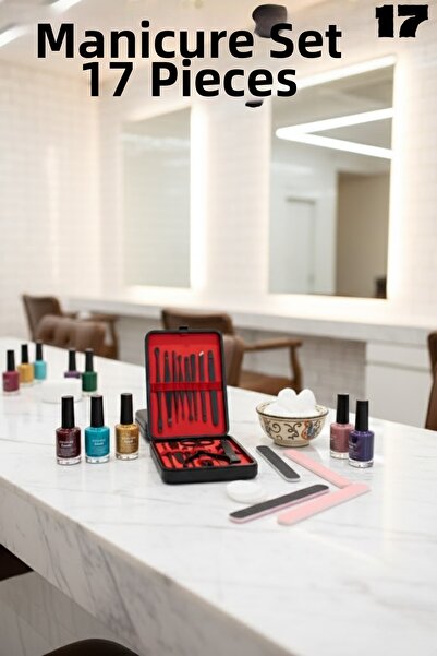 Eco Lounge مجموعة مانيكير وباديكير احترافية مكونة من 12 قطعة - مجموعة العناية...