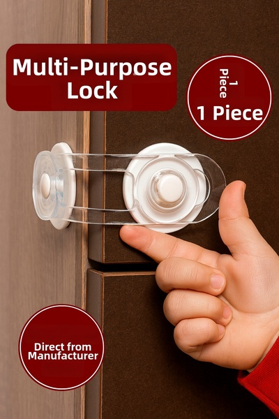 WAPPA 1 قطعة قفل أمان متعدد الأغراض للدرج والخزانة والفرن والثلاجة