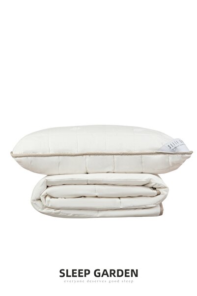 Sleep Garden Set de perne-pilotă din lână Vera, cu textură moale, cu geantă d...