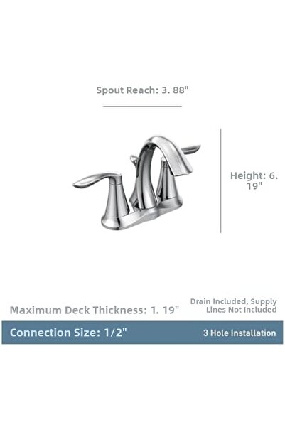 Yıldızan Esnshop 6410Bn Eva Double Handle Toilette Faucet Drain Assembly, Bru...