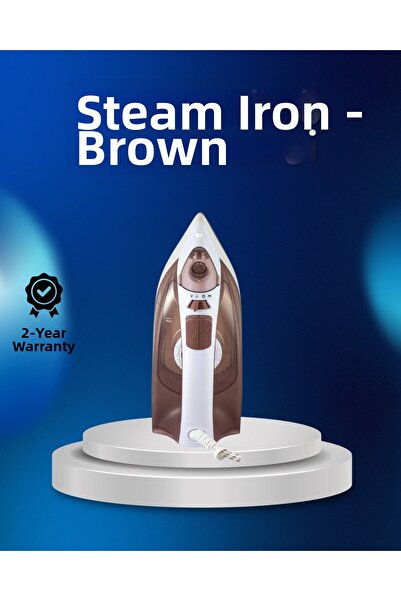Epilons Steam iron 2200w anti-limescale self clean non-drip brown