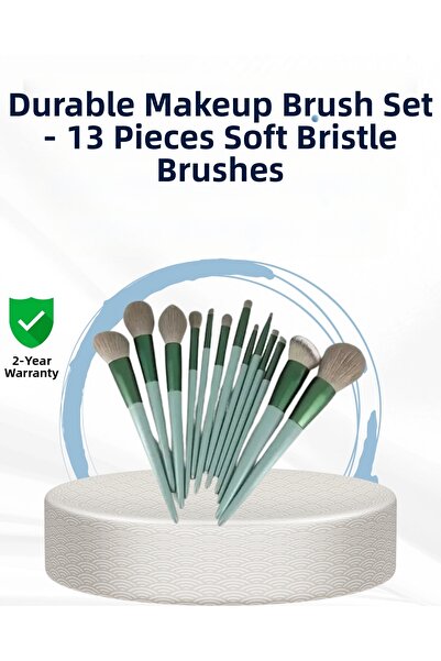 Epilons 13 Piece Makeup Brush Set with Fiber Bristles Suitable for Profession...