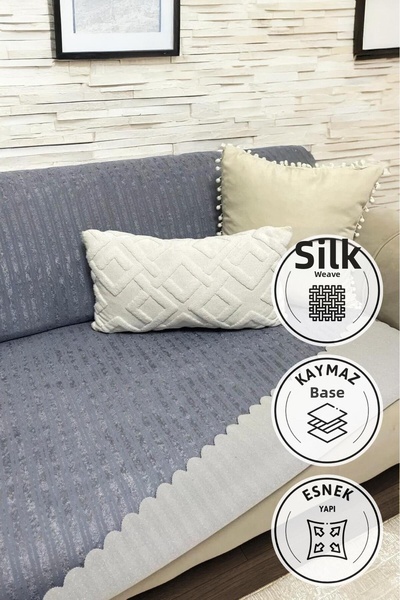 Keremhome Non-Slip Base Sponge Velvet Sofa-Bed Cover 170X210