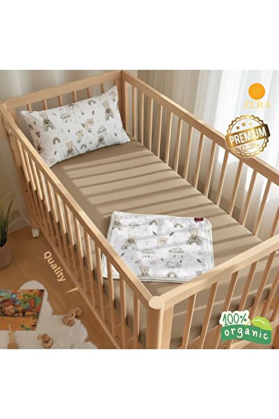 zera collection طقم غطاء لحاف للأطفال مصنوع من القطن العضوي بنسبة 100%، نسيج ...