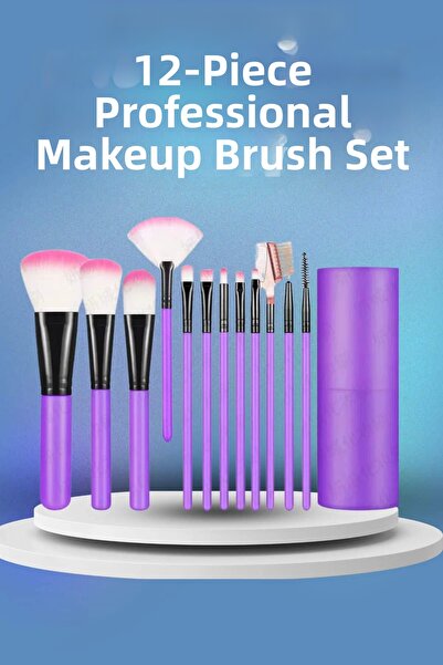 CT STONES 12 Pieces Soft Tip Makeup Brush Set-Brush Set for Eye and Face Make...
