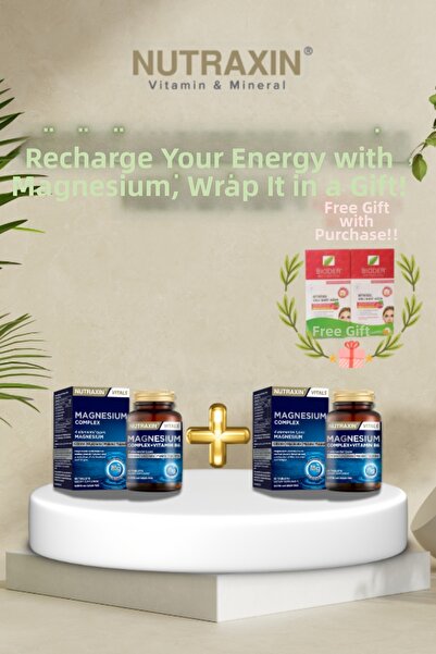 Nutraxin Magnesium Supplement Set of 2 + Waxing Tape Gift |   Original Produc...