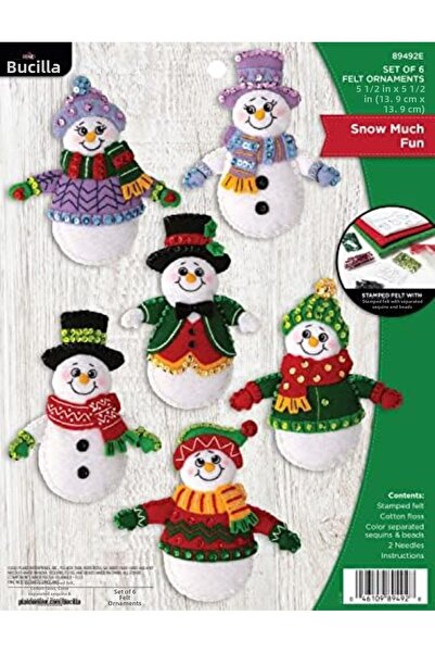 Yıldızan Zg Store -, Snow Is so Fun 89492E Felt Application Set, Perfect for ...
