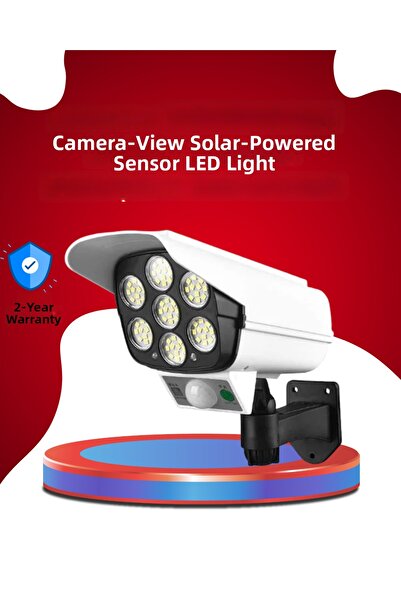 CT STONES Lampă de securitate LED cu energie solară, cu telecomandă, tip came...