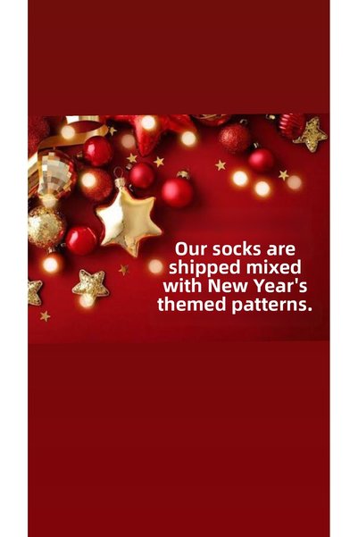 Denseden 5-piece christmas patterned boxed socket sock set boxed christmas gift