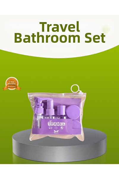 ZERO LAND طقم حمام سفر من إس بي تي آر إن إس 5 قطع مع حقيبة حمل شفافة (155539)...