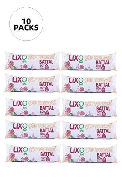 OEM Battal Size Garbage Bags 75 X 90 cm 10 Rolls X 10 Packs = 100 Pieces (Mi)